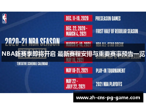 NBA新赛季即将开启 最新赛程安排与重要赛事预告一览